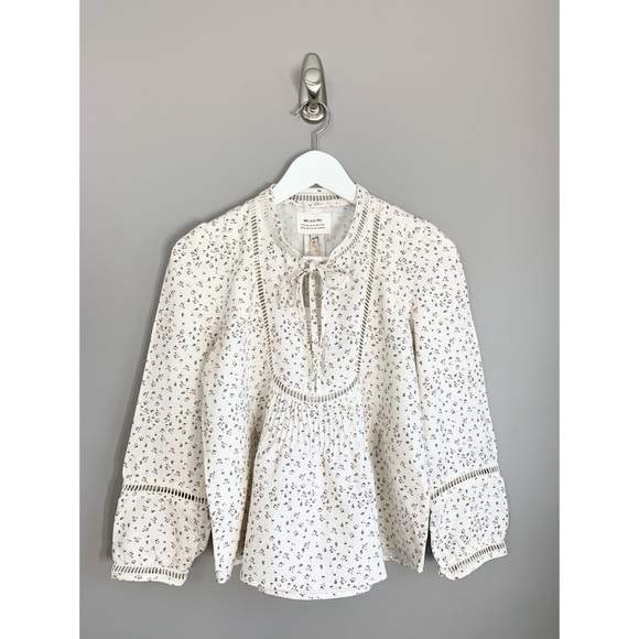 NWT MCGUIRE Denim Lillet Blouse - Picture 9 of 15